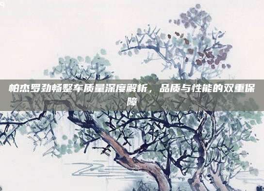 帕杰罗劲畅整车质量深度解析,品质与性能的双重保障
