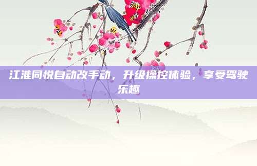 江淮同悦自动改手动,升级操控体验,享受驾驶乐趣