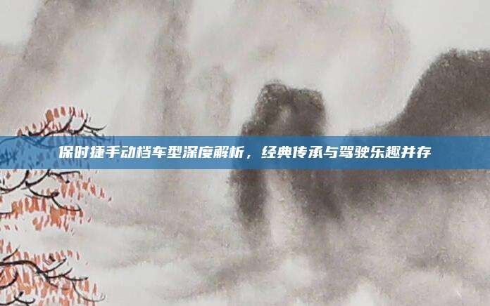 保时捷手动档车型深度解析，经典传承与驾驶乐趣并存