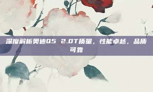 深度解析奥迪Q5 2.0T质量,性能卓越,品质可靠