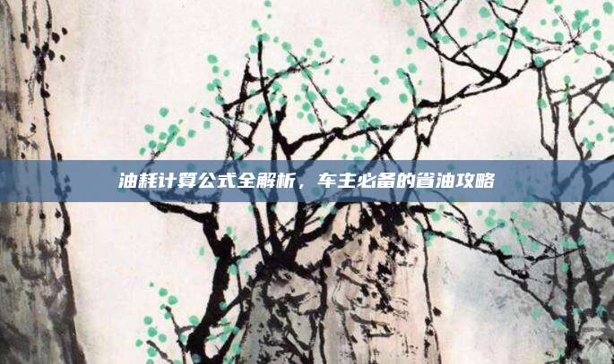 油耗计算公式全解析，车主必备的省油攻略