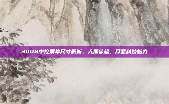 3008中控屏幕尺寸解析，大屏体验，尽显科技魅力