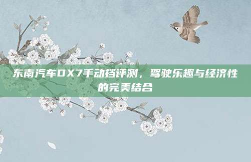东南汽车DX7手动挡评测，驾驶乐趣与经济性的完美结合