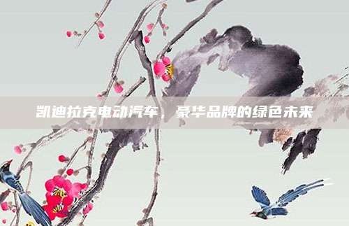 凯迪拉克电动汽车，豪华品牌的绿色未来