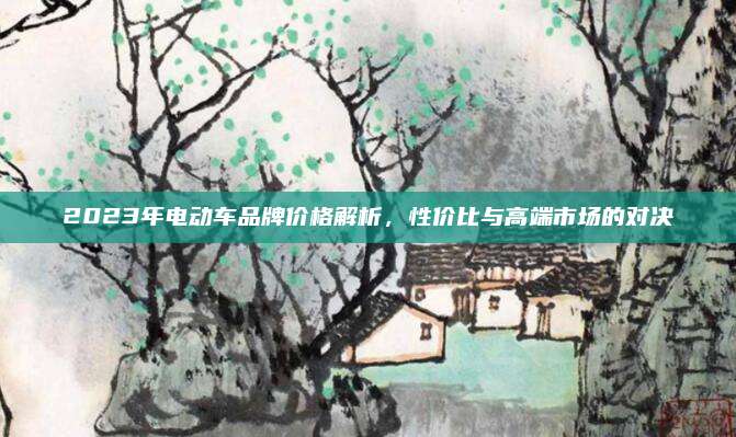 2023年电动车品牌价格解析，性价比与高端市场的对决