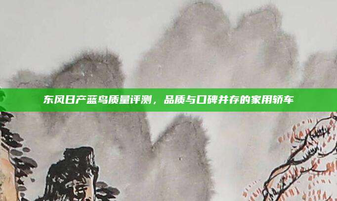 东风日产蓝鸟质量评测，品质与口碑并存的家用轿车