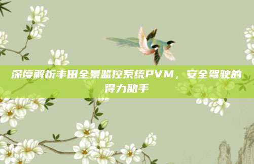 深度解析丰田全景监控系统PVM，安全驾驶的得力助手