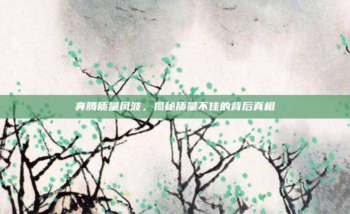 奔腾质量风波，揭秘质量不佳的背后真相
