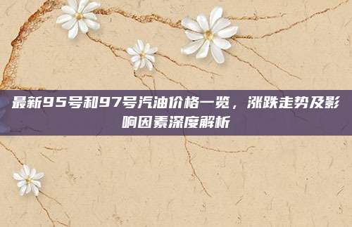 最新95号和97号汽油价格一览，涨跌走势及影响因素深度解析
