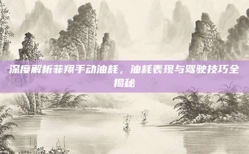 深度解析菲翔手动油耗，油耗表现与驾驶技巧全揭秘