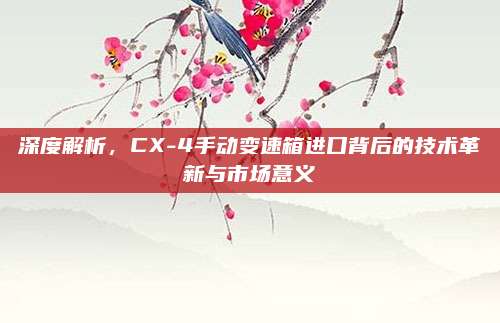 深度解析，CX-4手动变速箱进口背后的技术革新与市场意义