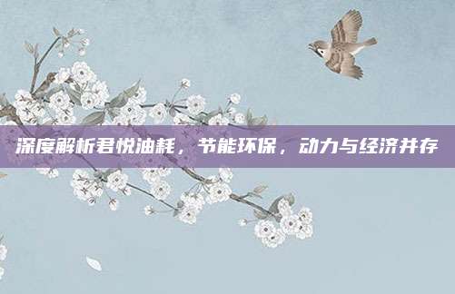 深度解析君悦油耗，节能环保，动力与经济并存