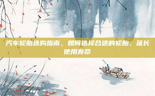 汽车轮胎选购指南,如何选择合适的轮胎,延长使用寿命
