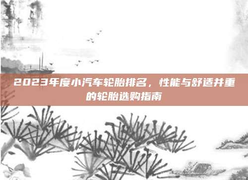2023年度小汽车轮胎排名，性能与舒适并重的轮胎选购指南