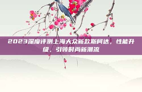 2023深度评测上海大众新款斯柯达，性能升级，引领时尚新潮流