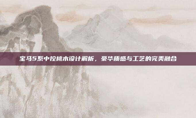 宝马5系中控桃木设计解析，豪华质感与工艺的完美融合
