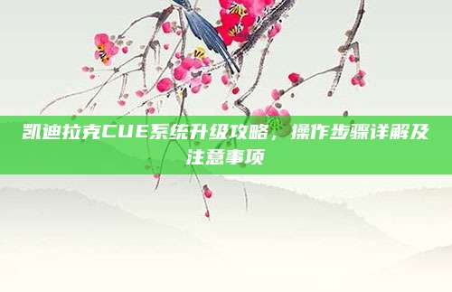 凯迪拉克CUE系统升级攻略，操作步骤详解及注意事项