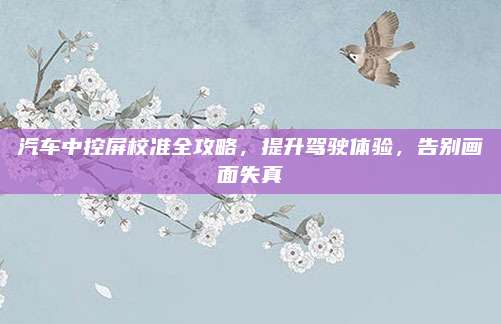 汽车中控屏校准全攻略，提升驾驶体验，告别画面失真