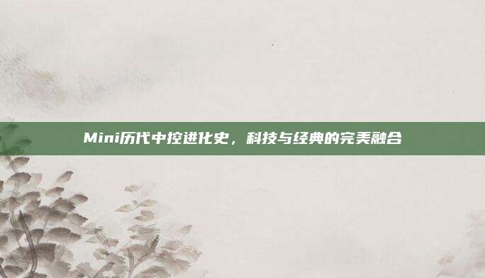 Mini历代中控进化史，科技与经典的完美融合