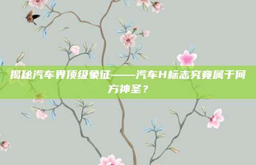 揭秘汽车界顶级象征——汽车H标志究竟属于何方神圣？