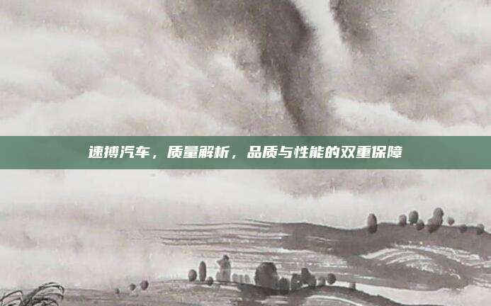 速搏汽车，质量解析，品质与性能的双重保障