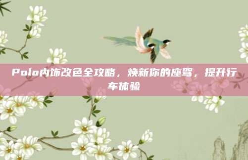Polo内饰改色全攻略,焕新你的座驾,提升行车体验