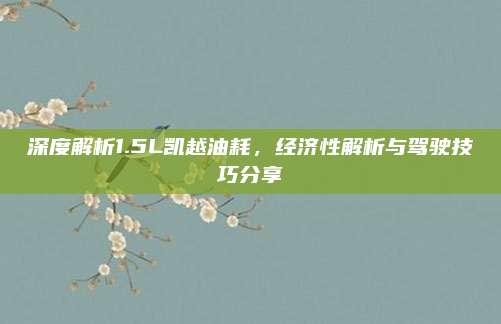 深度解析1.5L凯越油耗，经济性解析与驾驶技巧分享