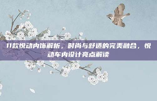 11款悦动内饰解析，时尚与舒适的完美融合，悦动车内设计亮点解读