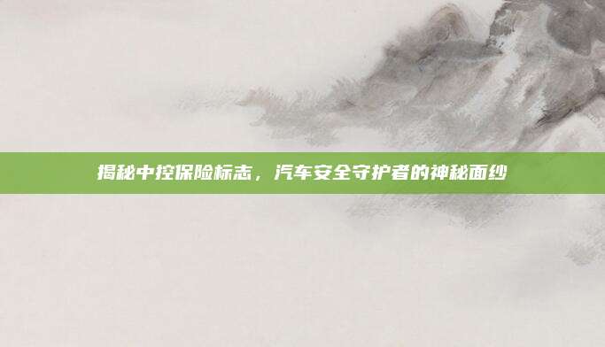 揭秘中控保险标志，汽车安全守护者的神秘面纱