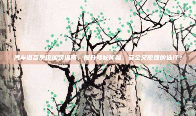 汽车语音系统加装指南，提升驾驶体验，安全又便捷的选择？