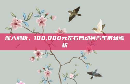 深入剖析，100,000元左右自动挡汽车市场解析