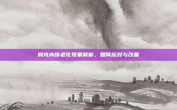 别克内饰老化现象解析，如何应对与改善