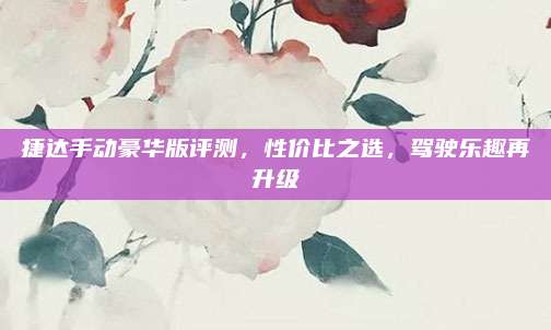捷达手动豪华版评测，性价比之选，驾驶乐趣再升级