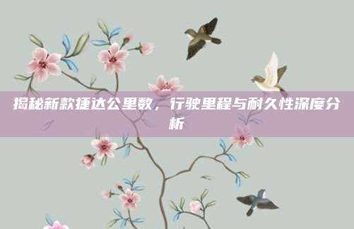 揭秘新款捷达公里数，行驶里程与耐久性深度分析