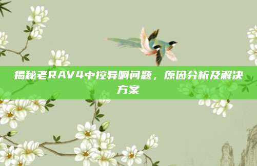 揭秘老RAV4中控异响问题,原因分析及解决方案