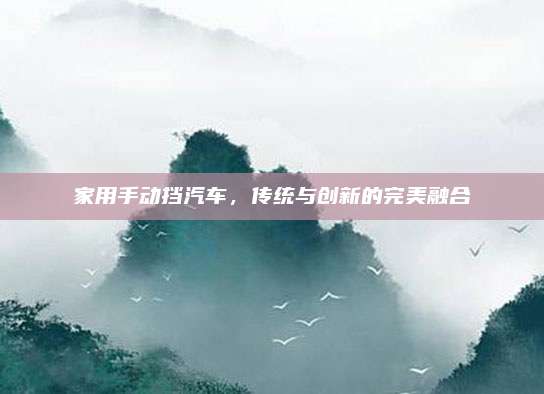 家用手动挡汽车，传统与创新的完美融合