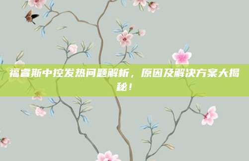 福睿斯中控发热问题解析，原因及解决方案大揭秘！