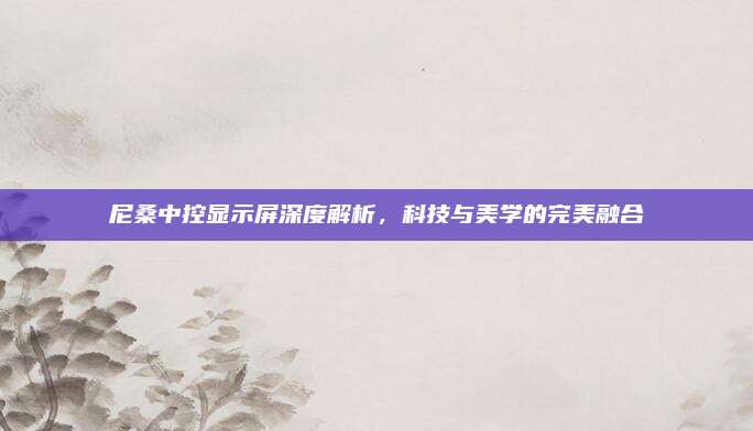 尼桑中控显示屏深度解析，科技与美学的完美融合
