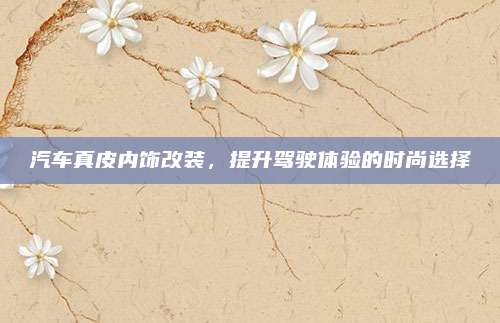 汽车真皮内饰改装，提升驾驶体验的时尚选择