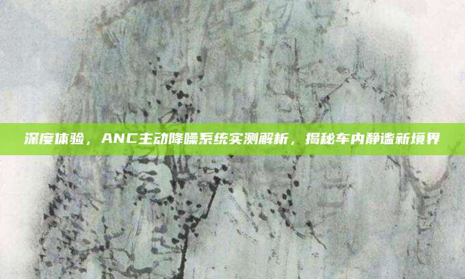 深度体验，ANC主动降噪系统实测解析，揭秘车内静谧新境界