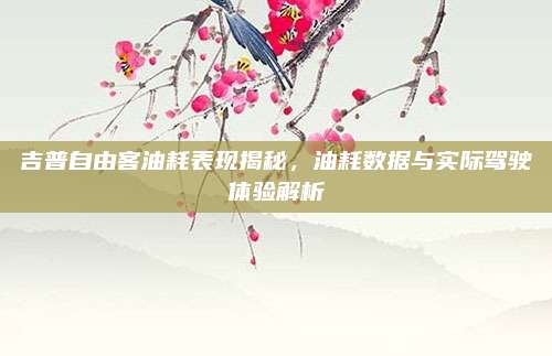 吉普自由客油耗表现揭秘，油耗数据与实际驾驶体验解析