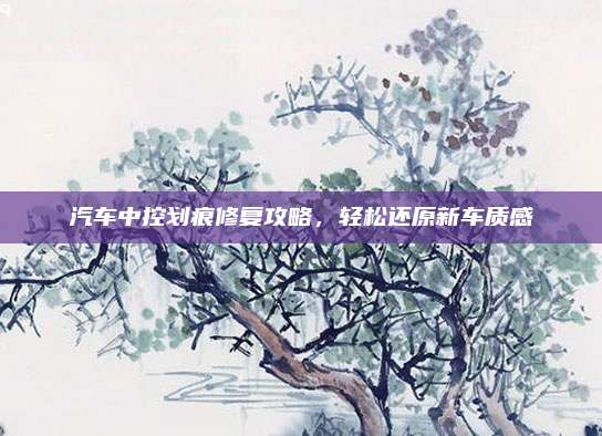 汽车中控划痕修复攻略，轻松还原新车质感
