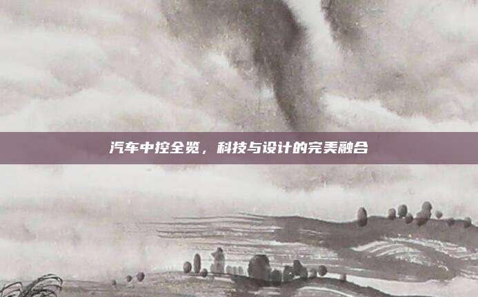 汽车中控全览，科技与设计的完美融合