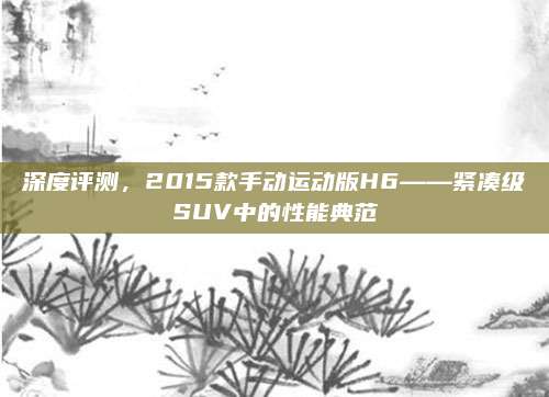 深度评测，2015款手动运动版H6——紧凑级SUV中的性能典范