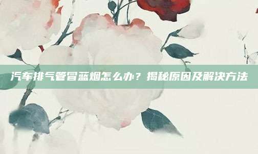 汽车排气管冒蓝烟怎么办？揭秘原因及解决方法
