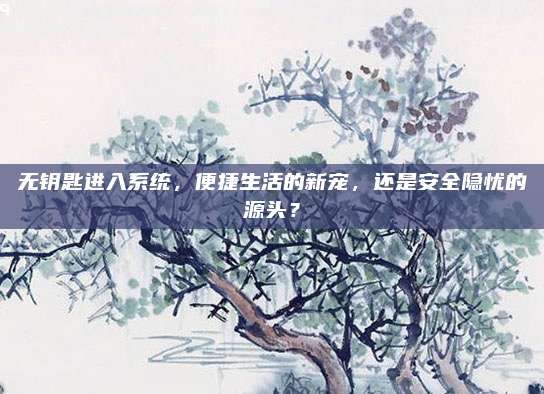 无钥匙进入系统，便捷生活的新宠，还是安全隐忧的源头？