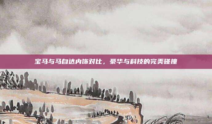 宝马与马自达内饰对比，豪华与科技的完美碰撞