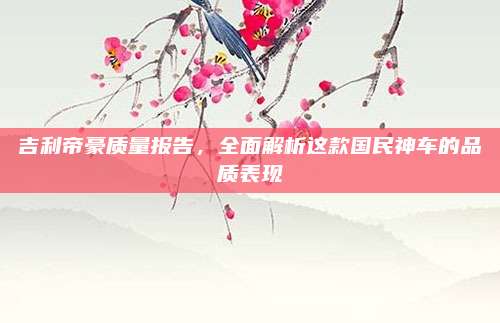 吉利帝豪质量报告，全面解析这款国民神车的品质表现