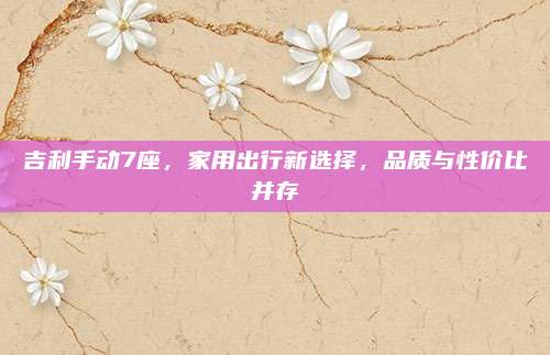 吉利手动7座，家用出行新选择，品质与性价比并存