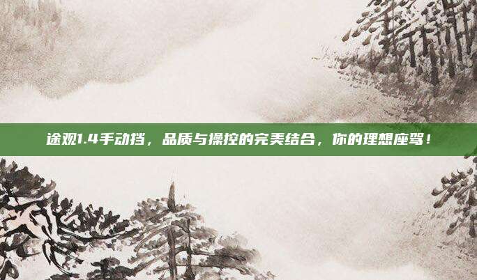 途观1.4手动挡，品质与操控的完美结合，你的理想座驾！